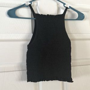 black tank-top w/ frills
